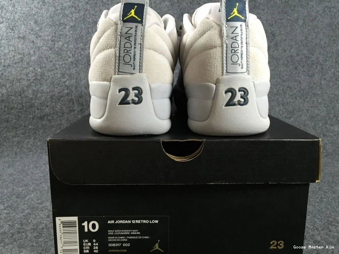 308317-002 Grey 12 Low Suede Air Jordan 0808